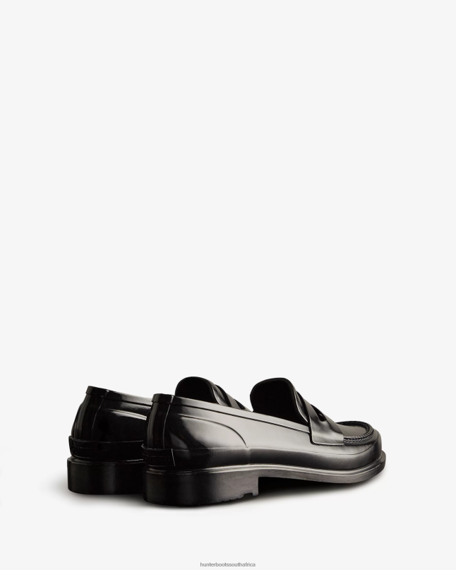 Women Refined Gloss Penny Loafers 8D4VJ269 Hunter Black