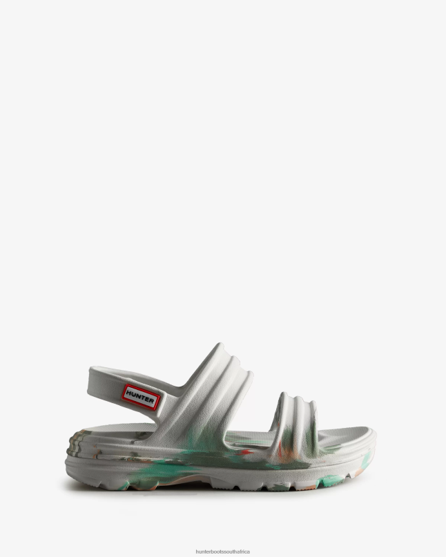 Women BLOOM Marble Sandal 8D4VJ244 Hunter White