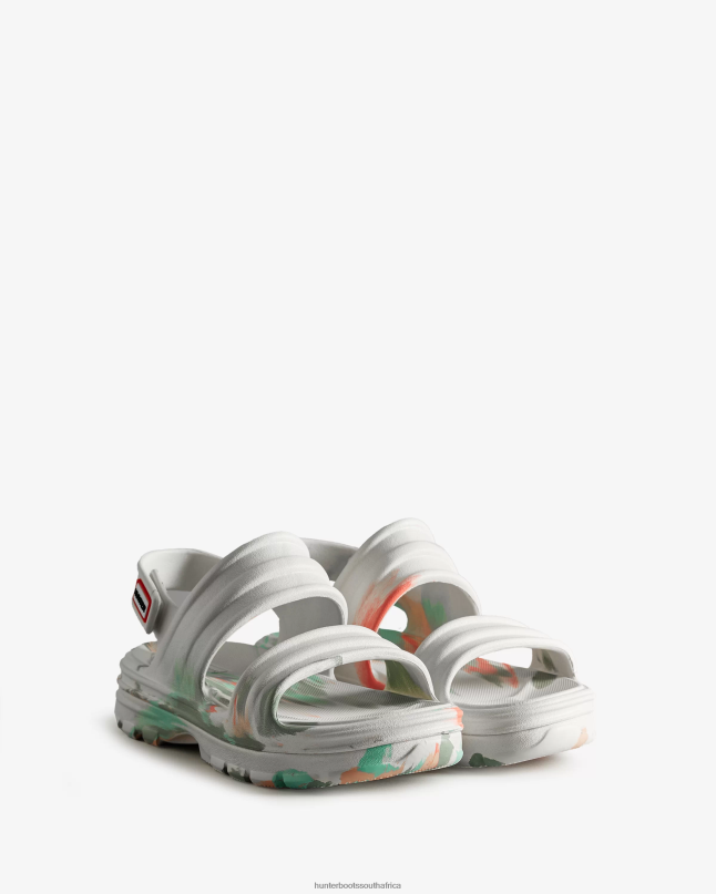 Women BLOOM Marble Sandal 8D4VJ244 Hunter White