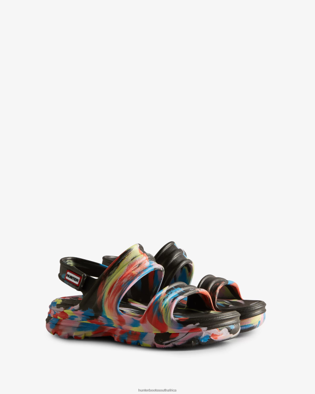 Women BLOOM Marble Sandal 8D4VJ245 Hunter Black