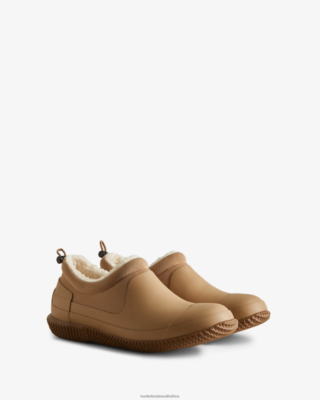 Women Insulated Vegan Shearling Shoe 8D4VJ266 Hunter Tawny Brown/White Willow