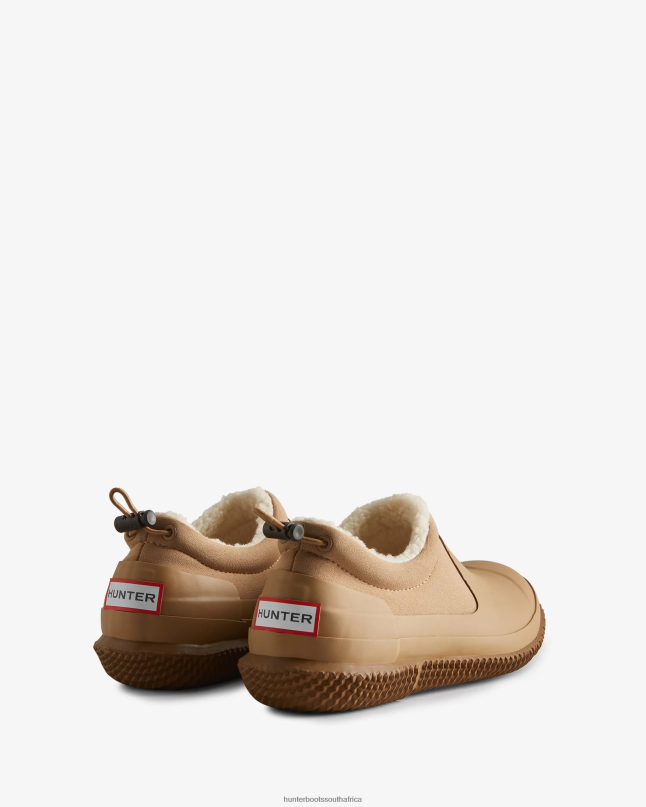 Women Insulated Vegan Shearling Shoe 8D4VJ266 Hunter Tawny Brown/White Willow