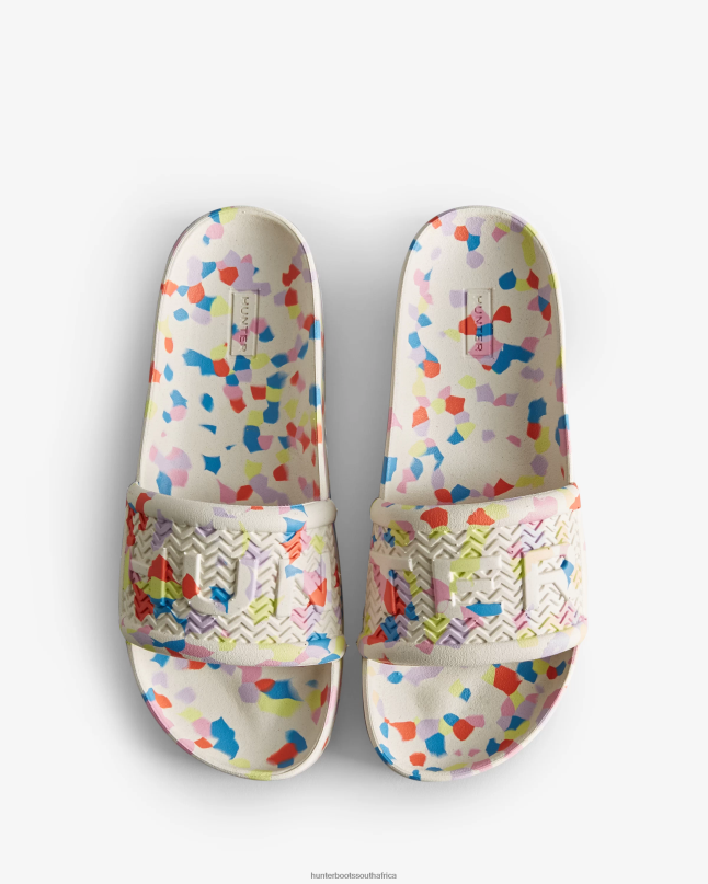 Women BLOOM Marble Slides 8D4VJ236 Hunter Shaded White