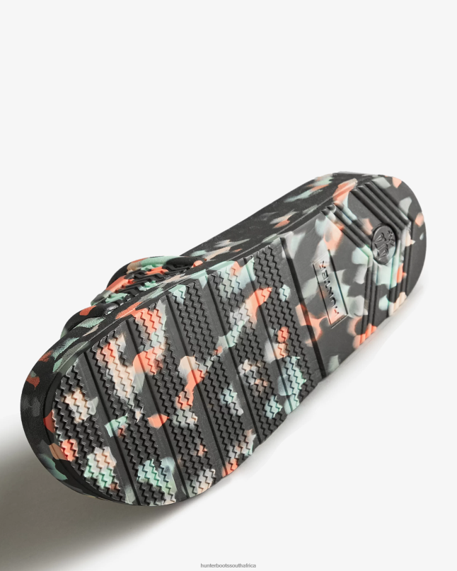 Women BLOOM Marble Slides 8D4VJ285 Hunter Black