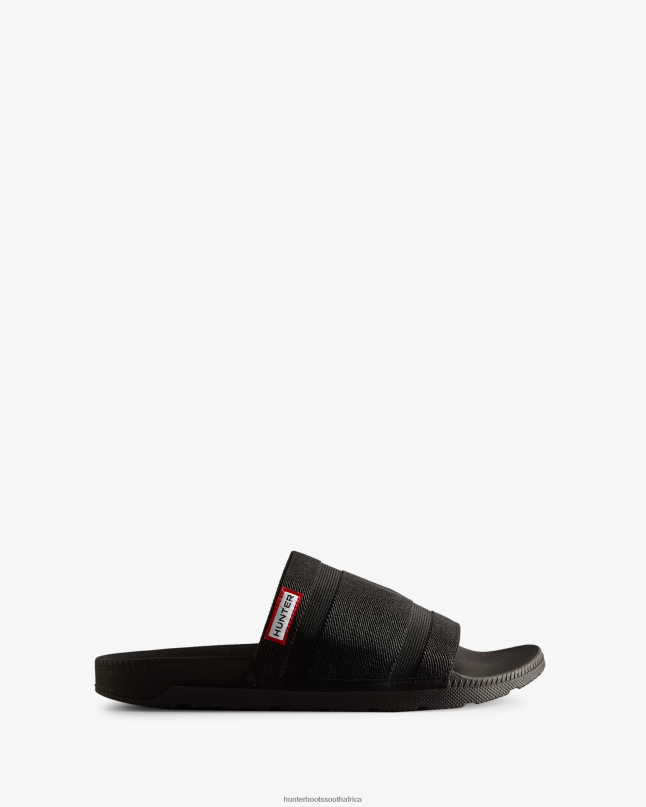 Women Elastic Slides 8D4VJ106 Hunter Black