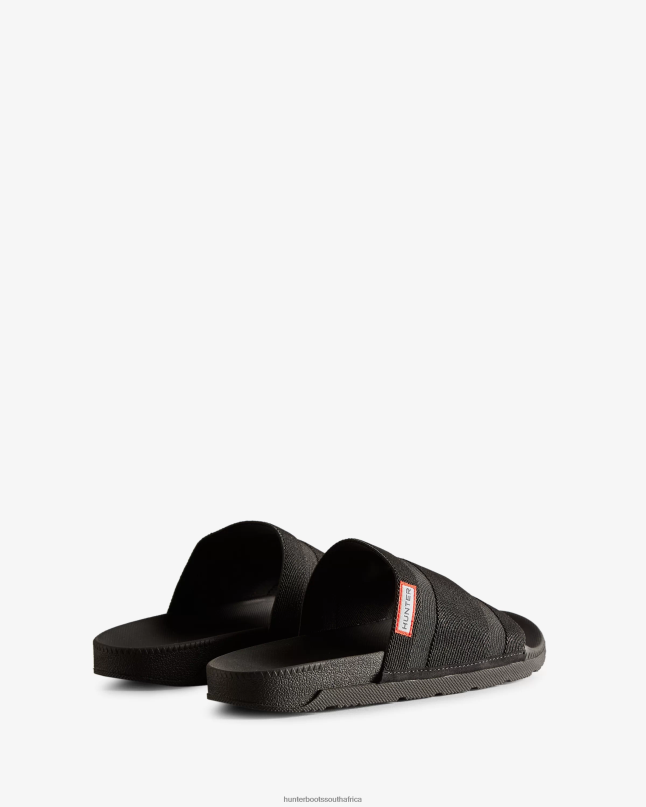 Women Elastic Slides 8D4VJ106 Hunter Black