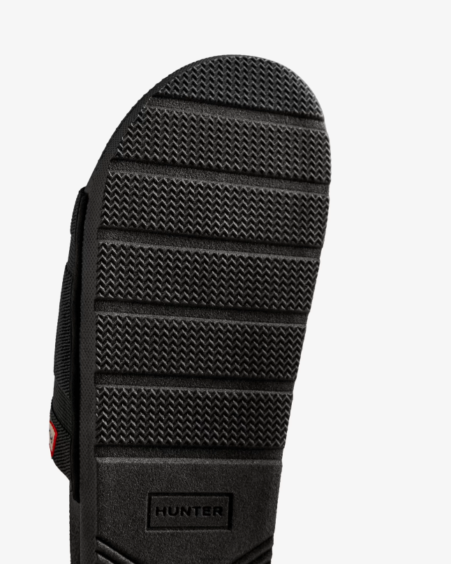 Women Elastic Slides 8D4VJ106 Hunter Black