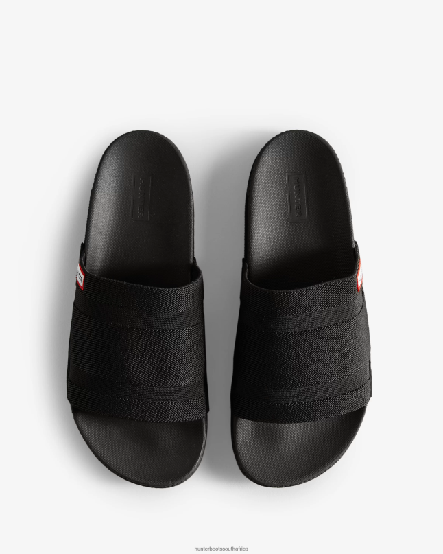 Women Elastic Slides 8D4VJ106 Hunter Black