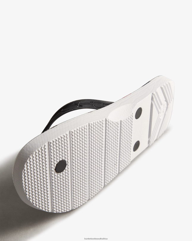 Women Exploded Logo Flip Flops 8D4VJ283 Hunter Black