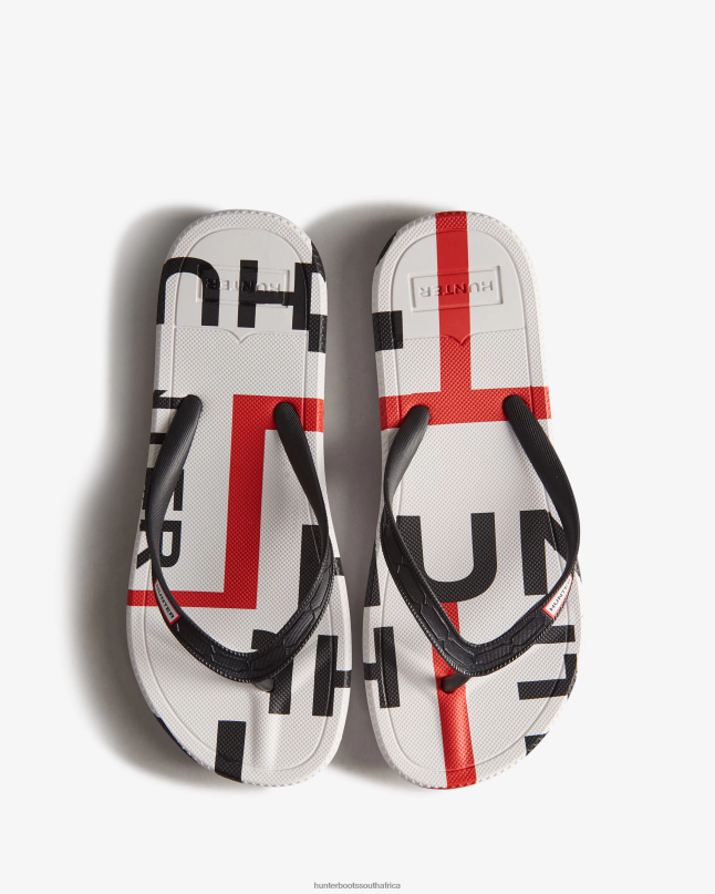 Women Exploded Logo Flip Flops 8D4VJ283 Hunter Black