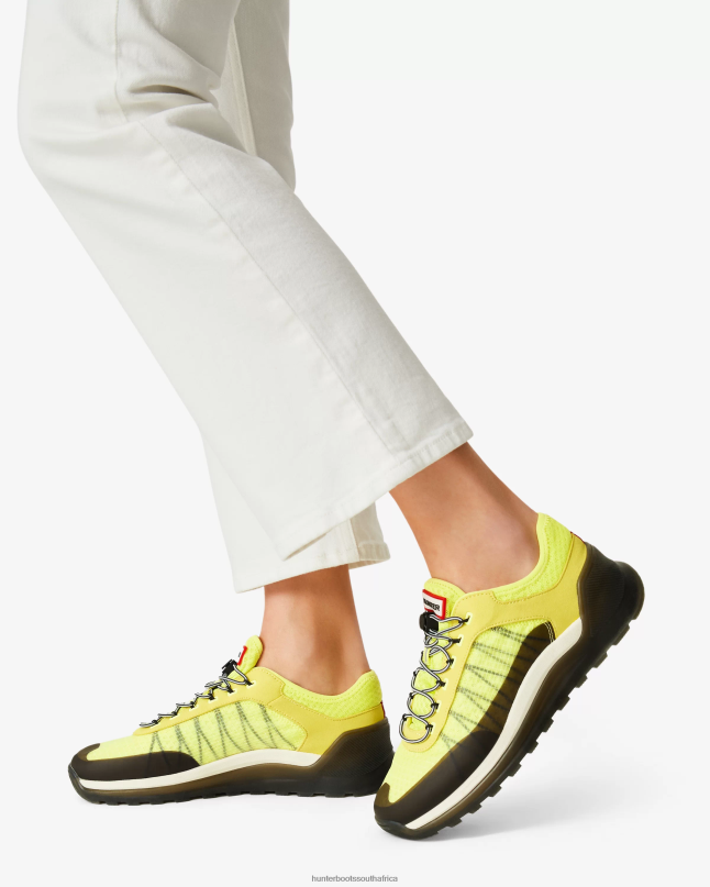 Women Travel Sneaker 8D4VJ115 Hunter Zesty Yellow/Shaded White/Black